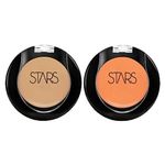 Stars Cosmetics Concealer Full Coverage Face Makeup Cream Personal & Professional All Skin Types Waterproof Corrector For Under Eye Dark Circles Acne & Blemishes For Girls and Women (Medium & Orange)