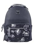 MCM Navy Leather Small Backpack wit