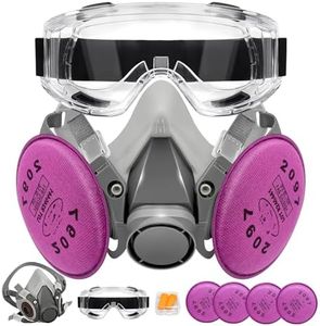 Dagakto Respirator Mask with Filters, Reusable Half Face Respirator Mask for Asbestos, Resin, Fume, Dust, Welding, Painting and Polishing