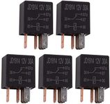 Ehdis 5 Pcs Car Relay 12V 30 AMP 5 