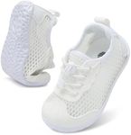 BARERUN Kids Water Shoes Boys Girls Water Shoes Quick Dry Barefoot Beach Sports Swim Pool Summer Shoes Toddler Water Shoes Size 6 White Toddler Size 8