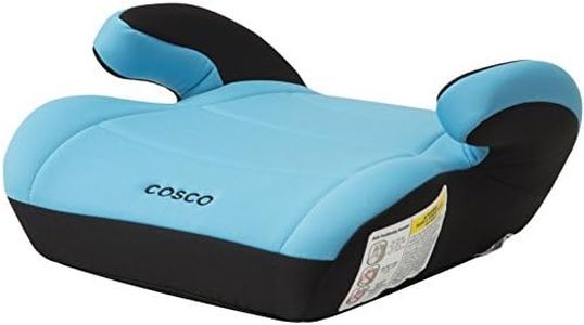 Cosco Topside Backless Booster Car Seat, Lightweight Booster Seats for Cars 40-100 lbs, Backless Booster Seat for Car, Turquoise