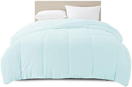 Clara Clark Comforter - All Season Down Alternative Bedding Comforter/Duvet Insert, Ultra Soft, Box Stitched. Queen Size, Aqua