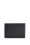 HUGO Mens Subway S Card Embossed-Logo Card Holder in Leather