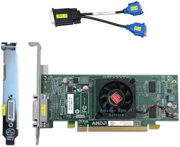 Epic IT Service AMD Radeon HD 7350 512MB Graphics Card (Full Size Bracket, Dual VGA), fits Normal Size Computer only, UEFI boot up ready, supports windows vista, 7, 8, 8.1, 10 and 11