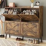 Maupvit Large Shoe Cabinet with 4 F