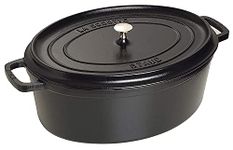 Staub Cast Iron Roaster/Cocotte, Oval 31 cm, 5.5 L, Black