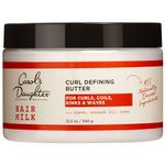 Curly Hair Products by Carol's Daughter, Hair Milk Curl Defining Butter For Curls and Coils, with Agave, Avocado Oil and Honey, Silicone Free and Paraben Free Butter for Curly Hair, 12 fl oz