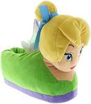 Happy Feet Slippers Officially Licensed Disney and Pixar Character and Figural Tinkerbell Slippers for Men, Women, and Kids, As Seen on Shark Tank (Small)