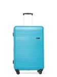 Swiss Military Pluto Turquoise Hard-Sided Luggage Trolley Bag | Fixed Combination Lock | Polycarbonate | Zipper Divider | Lightweight | 24 inch