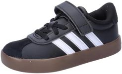 adidas VL Court 3.0 Hook and Loop Shoes Kids, Core Black/Cloud White/Core Black, 1 UK