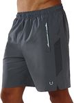 NORTHYARD Men's Running Athletic Shorts 5 inch/7 inch Workout Gym Tennis Short Quick Dry Lightweight Active Sports Basketball-7'' DARKGREY-3XL