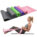 PROIRON Latex-Free Resistance Bands, Exercise Bands for Strength Training, Yoga, Pilates, Stretching, Home Gym Workout, Upper Lower Body, Light Medium Heavy