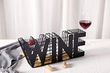 JHY DESIGN Metal Wine Cork Holder 34 cm Length Craft Wine Cork Storage for Home Decor Indoor Outdoor