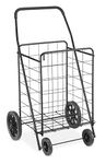 Whitmor 6318-2678 Deluxe Rolling Utility Cart, Black, Extra Large