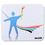 Allsop Anti-Slip Computer Laptop PC Mousemat Pad - White - Olympic Design