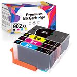 902XL Ink Cartridges for 902XL Ink Cartridges Combo Pack for Officejet Pro 6978 Ink Cartridges Work for 6968 6958 6970 Printer, HP902xl/902 Combo Pack 4 Pack