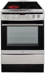 Amica 608CE2TAXX Freestanding Ceramic Top Cooker 60 cm Stainless Steel