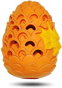 Dog Toy for Aggressive Chewers Large Breeds, Indestructible Dog Toys Tough Dog Toys for Medium Large Dogs, Puppy Toys 900 Lbs Pull Tension Orange