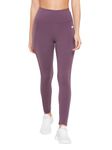 Clovia Women's Feather Feel High Rise 3 Pocket Tights (AB0091R15_Purple_M)