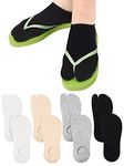 4 Pairs Flip Flop Socks Tabi Socks Set 2 Toe Low Cut Socks Elastic Split Toe Socks Big Toe Ankle Socks Crew Socks Athletic Short Socks for Men Women Supplies