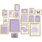 ANERZA 16 PCS Purple Wall Art Decor, Matisse Gallery Wall Prints for Bedroom, Light Purple Posters for Room Aesthetic, Collage Kit Pictures for Living Room, Teen Girls Lavender Dorm Home Artwork