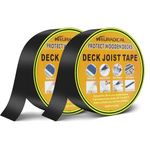 Neuradical Deck Joist Tape, 2" x 50' Butyl Deck Tape, Waterproof Seal Flashing Tape, Self-Adhesive Joist Tape for Decking Wood Joists and Beams, 2 Rolls