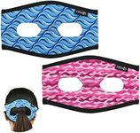 Cosmos 2 Pcs Diving Mask Strap Cover, Neoprene Swim Mask Slap Strap Cover Hair Protector for Dive and Snorkel Masks, Dive Wrapping Strap with Rear Blank Design Ideal for Long Hair