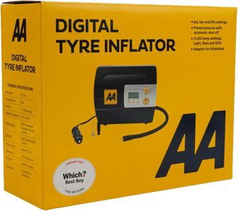 AA 12V Digital Tyre Inflator – Portable Car Air Compressor Pump