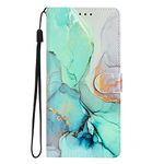 iPhone SE 2022 & 2020 Case, iPhone 8 / 7 / 6 Case Flip Shockproof PU Leather Wallet Cover with Stand Card Holder Slim Fit Protective Phone Case for iPhone SE 2022 & 2020 / iPhone 8/7/6 Green Marble