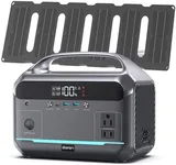 Portable Power Station 350W(600W Surge) with 40W Solar Panel, 288Wh (90,000mAh) LiFePO4 Battery Generator, 8.2LB Portable Charger with AC Outlets for Home, Camping, Emergency