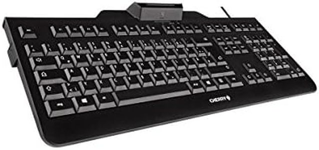 Cherry KC 1000, Smartcard TAA Compliant USB Keyboard (JK-A0104EU-2),Black