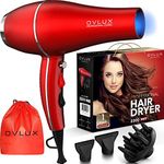 Hair Dryer - Salon Professional Ionic Blow Dryer, Powerful & lightweight Hair Dryers with Diffuser and 2 Concentrators Birthday Gifts for Women and mom