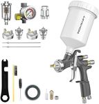 InoKraft D1 LVLP Air Spray Gun Premium Kit, Easy to Use, Paint Gun for Cars & House DIY Painting, 1.3/1.5/1.7mm Nozzles, with Paint Sprayer Accessories