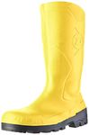 Dunlop Devon Unisex Yellow Safety Wellington Boots (37 EUR) (Yellow/Black)