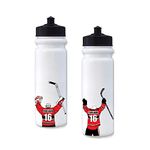 6 Pack Personalized Hockey Stickers | Laminated Labels For Your Water Bottle, Laptop or Phone | Hockey Gift Decals That Last |Won't Peel Off