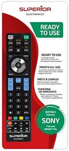 Superior SONY Replacement - Telecomando di ricambio universale compatibile con tutti i TV e SMART TV di marca SONY - Pronto all'uso non richiede programmazione