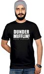 Workshop Graphic Printed T-Shirt for Men & Women | Funny Quote Dunder Mifflin | Round Neck Tees | 100% Cotton | Half Sleeve Office tees Black