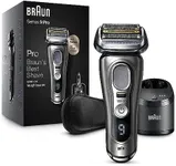 Braun Electric Razor for Men, Series 9 Pro 9465cc Wet & Dry Electric Foil Shaver with ProLift Beard Trimmer, Cleaning & Charging SmartCare Center, Noble Metal