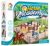 Smart Games - Horse Academy - Educational Brainstorming - Multi-Level Strategy Game and Skill Building - Logic and Thinking Game - 7 Years + - 1 Player - Multilingual - 524434.