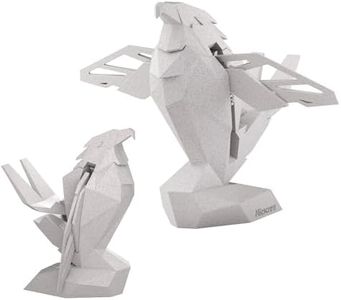 Micscrew Controller Holder for Xbox/PS/Switch – Monument Marble-Style Eagle Stand, Auto-Spreading Wings, Dual Placement, Scratch-Free Curved Tail Design