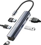 USB C Hub Ethernet, Dockteck 5-in-1