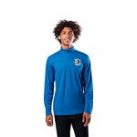 Ultra Game Men's NBA Poly Knit Quarter Zip Long Sleeve Shirt, Team Colour, XXL