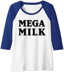 MEGA MILK Raglan Baseball Tee