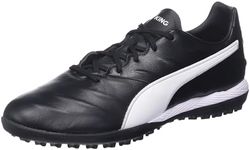 PUMA Men's King Pro 21 Turf Trainer Soccer Shoe, Black/White, 8.5