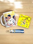 SINCE 7 STORE Real Madrid Giftbox Includes: Mug, Double Sided Keychain, Key-TAG - Gift for Madrid Fans - The Ultimate Fan Collection