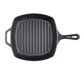 Lodge L8SGP3CN Logic Pre-Seasoned Square Grill Pan (Black)