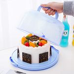 Hangrow 10 Inch Cake Box, Round Cake Stand with Lid and Handle, Good Sealing Cake Carrier for Any 6-10 Inch Cake Storing