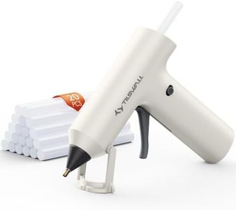 Tilswall Cordless Hot Glue Gun, Fast Preheating with 2Ah Built-in Battery