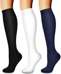 3 Pack Medical Compression Sock-Compression Sock for Women and Men-Best for Running,Nursing,Sports